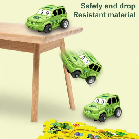 Kids Car Track puzzle Set