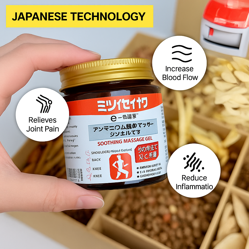 Instant Pain Relief Massage Gel | Japan Imported
