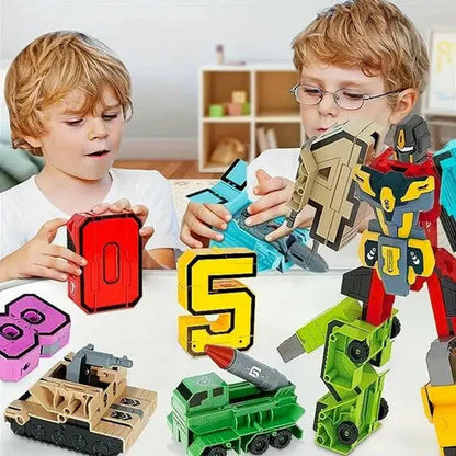Digital Deformation Robot Toy 0-9 set