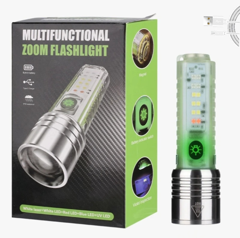 Multi-functional Powerful Flashlight with Currency Checker | Germany-Imported