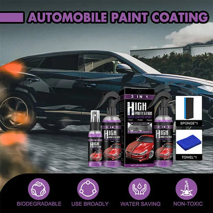 Premium 3 in 1 Quick High Protection Car Coating Spray | Japan-Imported