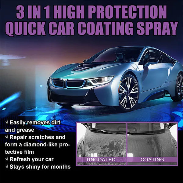 Premium 3 in 1 Quick High Protection Car Coating Spray | Japan-Imported