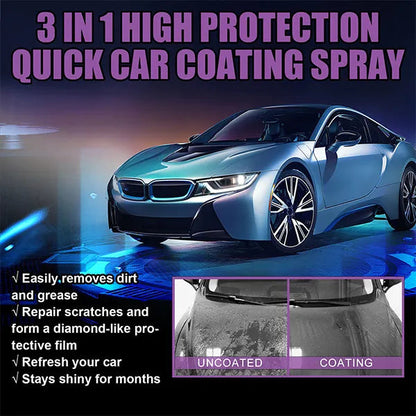 Premium 3 in 1 Quick High Protection Car Coating Spray | Japan-Imported