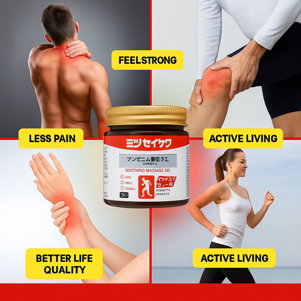 Instant Pain Relief Massage Gel | Japan Imported