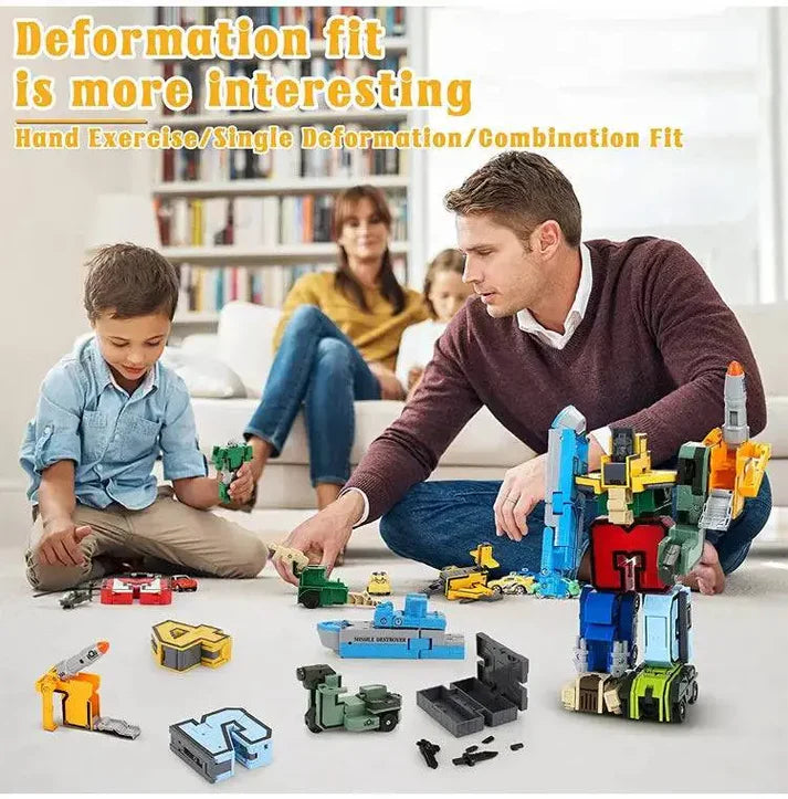 Digital Deformation Robot Toy 0-9 set